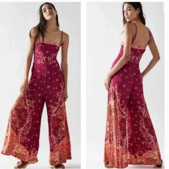 Free People Pants - Free People Astrid Jumpsuit Multicolor Size M